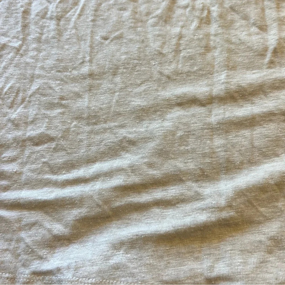 Country Road Linen Blend Long Sleeve Tee T-Shirt Cream XXS Minimalist Capsule - Picture 3 of 8